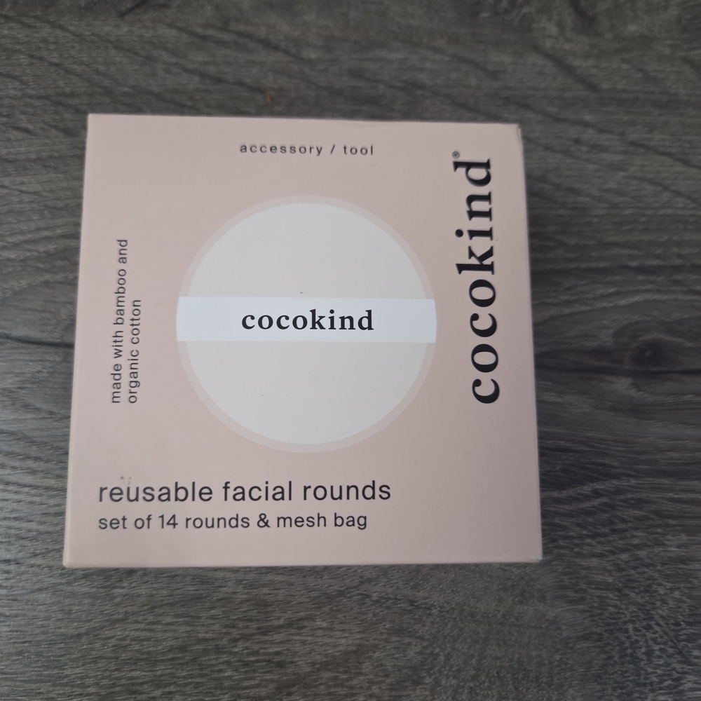 Cocokind Reusable Facial Rounds - Made With Bamboo & Organic Cotton NEW